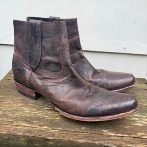 Old Gringo Boots Star Brown Leather Snip Toe Western Cowboy 12D